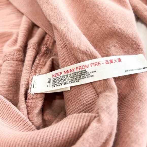 Free People Intimately Just Because V-Neck One Piece Jumpsuit Rosewood Pink EUC - Picture 7 of 7